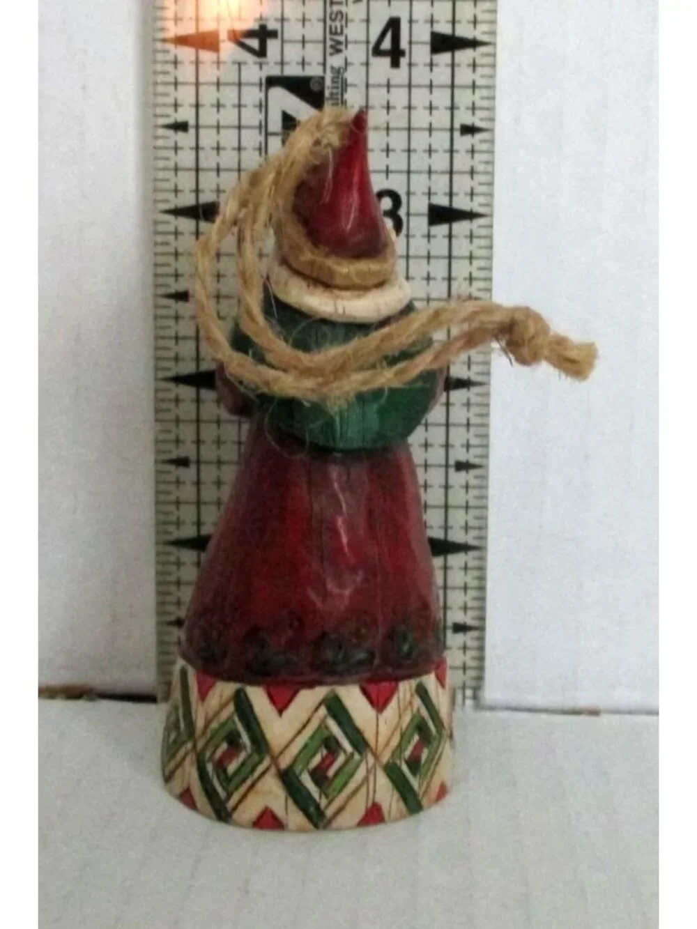 Jim Shore 2002 Santa With Cat Christmas Ornament Folk Art Style 3.5